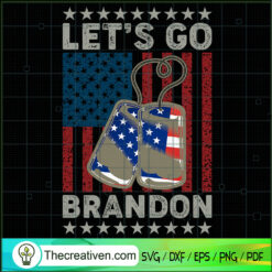 Let's Go Brandon Veteran USA Flag SVG, Veteran FJB SVG, Anti Biden SVG