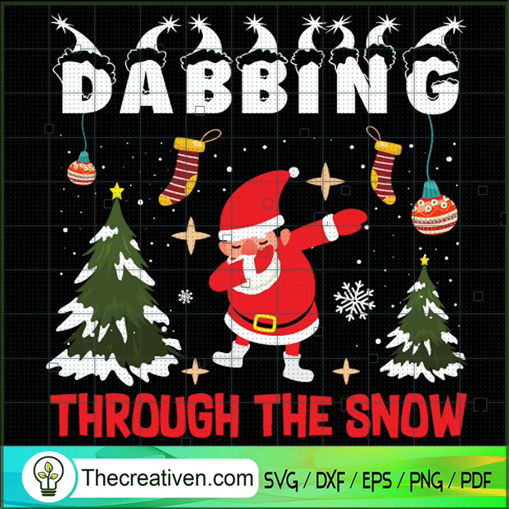 Dabbing Through The Snow SVG Cut File for Cricut & Sil Design 65180 1 Dabbing Through The Snow SVG Cut File for Cricut & Sil Design 65180