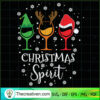 Christmas Spirit SVG, Christmas Wine SVG, Love Christmas SVG