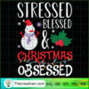 Stressed Blessed And Christm SVG Cut File for Cricut 3 254 copy
