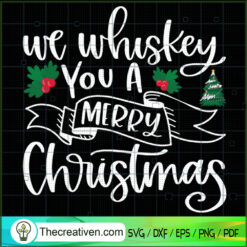 We Wish You Happy Holidayes Merry Chri SVG Cut File fo Design 65594