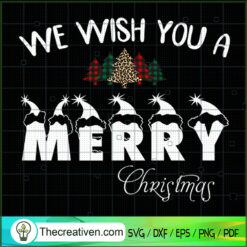 We Wish You a Merry Christmas SVG Cut File for Cricut  Design 65596