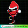 Christmas Wine Santa Hat SVG, Santa Claus SVG, Santa Hat SVG