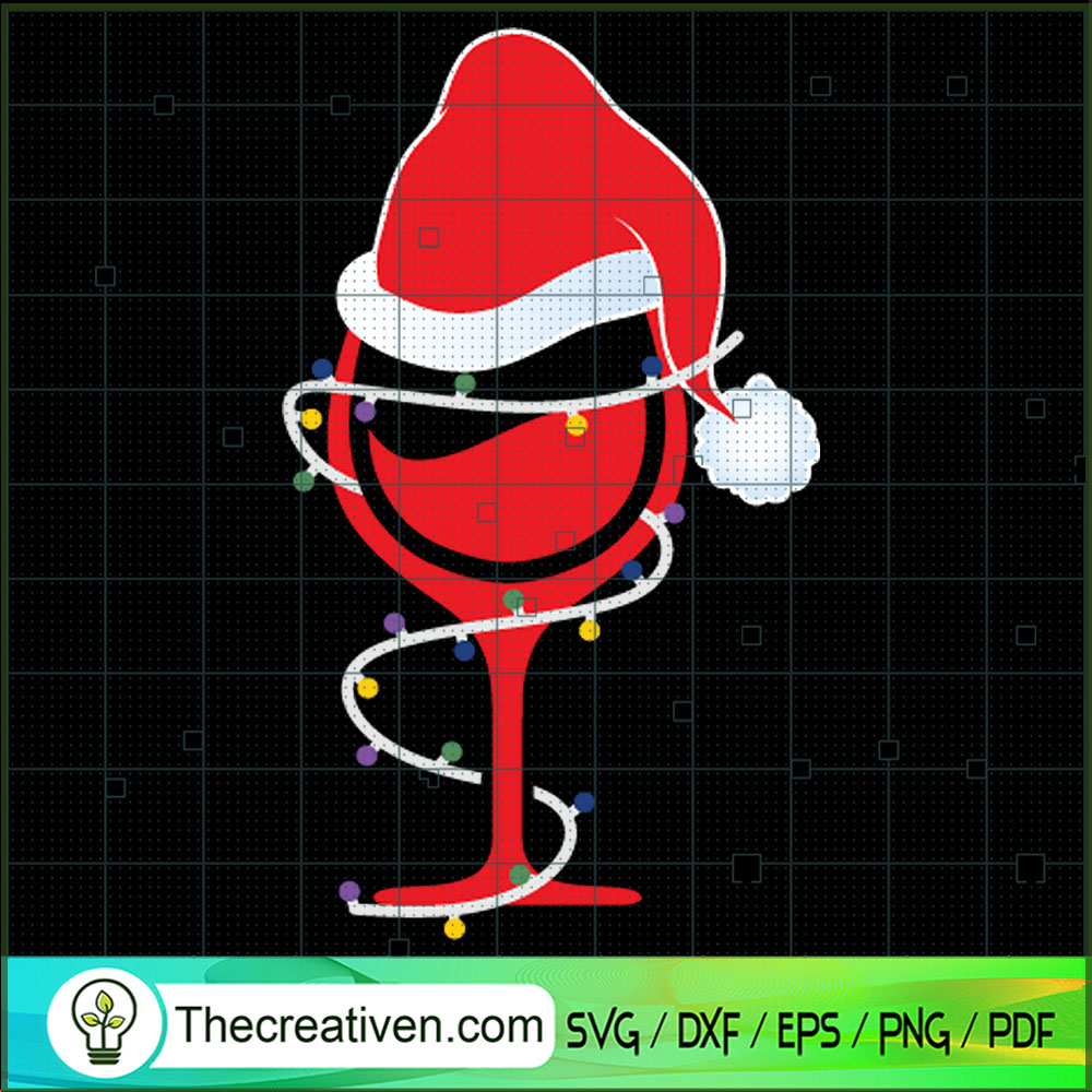 Christmas Wine Santa Hat SVG, Santa Claus SVG, Santa Hat SVG 1 Christmas Wine Santa Hat SVG, Santa Claus SVG, Santa Hat SVG
