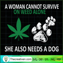 A Woman Cannot Survive On We SVG Cut File for Cricut