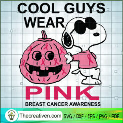 Cool Guys Wear Pink Breast C SVG Cut File for Cricut
