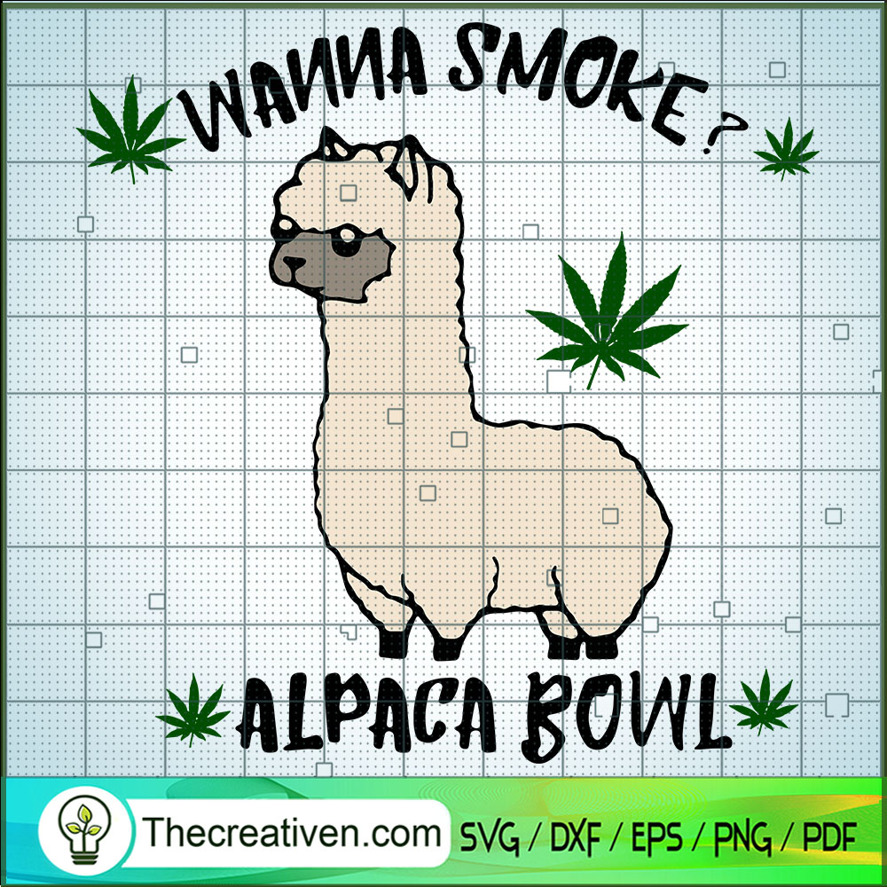 Wanna Smoke Alpaca Bowl SVG, Llama Cannabis SVG, Marijuana Leaf SVG 1 Wanna Smoke Alpaca Bowl SVG, Llama Cannabis SVG, Marijuana Leaf SVG