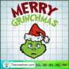 Merry Grinchmas Face SVG, The Gricnh SVG, Merry Christmas SVG