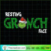 Resting Grinch Face The Words SVG Cut File for Cricut & Silhouette 2 14 copy 2