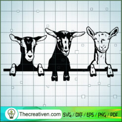 Cute Goats SVG, Funny Goat Kid SVG, Farm Animal SVG