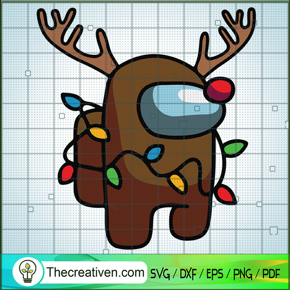 Among Us Reindeer Christmas SVG Cut File for Cricut & Silhouette 1 Among Us Reindeer Christmas SVG Cut File for Cricut & Silhouette