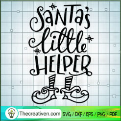Santa's Little Helper SVG, Elf Christmas SVG, Funny Christmas SVG