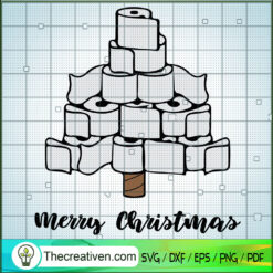 Merry Christmas Toilet Paper SVG Cut File for Cricut & Silhouette