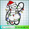 Snowman Christmas Light SVG, Color Light SVG, Funny Christmas SVG