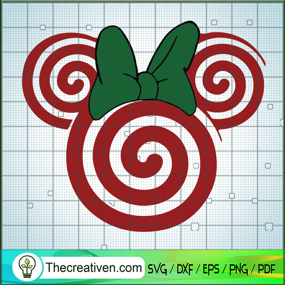 Mickey Candy Cane SVG Cut File for Cricut & Silhouette 1 Mickey Candy Cane SVG Cut File for Cricut & Silhouette