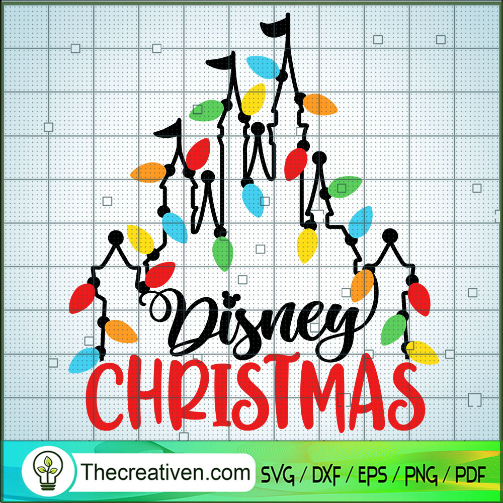 Disney Christmas Light SVG Cut File for Cricut & Silhouette 1 Disney Christmas Light SVG Cut File for Cricut & Silhouette
