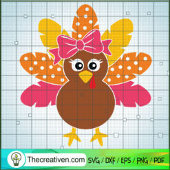 Turkey Hen SVG, Thanksgiving SVG, Turkey Thanksgiving SVG