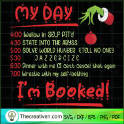 My Day I'm Booked SVG Cut File for Cricut & Silhouette