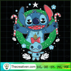 Stitch Winter SVG, Stitch Christmas SVG, Funny Disney Stitch SVG