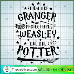 Study Like Granger Protect Like Weasle SVG Cut File fo Design 66229