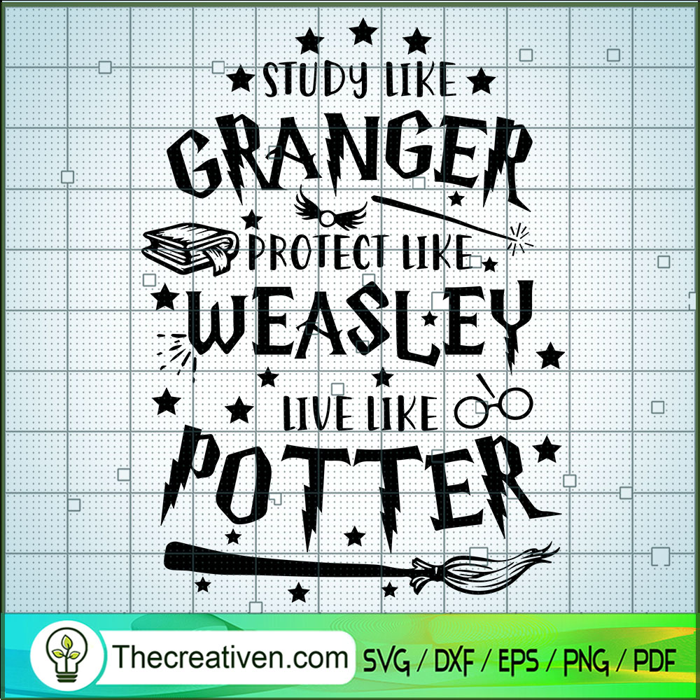Study Like Granger Protect Like Weasle SVG Cut File fo Design 66229 1 Study Like Granger Protect Like Weasle SVG Cut File fo Design 66229