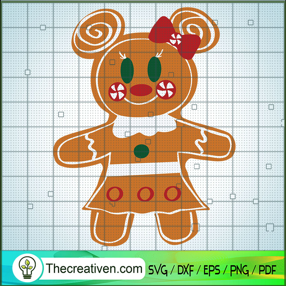 Cute Minnie Gingerbread SVG, Minnie Christmas SVG, Gingerbread SVG 1 Cute Minnie Gingerbread SVG, Minnie Christmas SVG, Gingerbread SVG