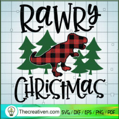 Rawry Christmas SVG, Dinosaurus SVG, Funny Christmas SVG