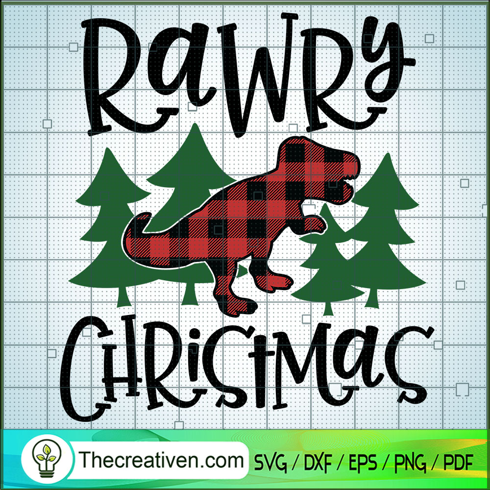 Rawry Christmas SVG, Dinosaurus SVG, Funny Christmas SVG 1 Rawry Christmas SVG, Dinosaurus SVG, Funny Christmas SVG