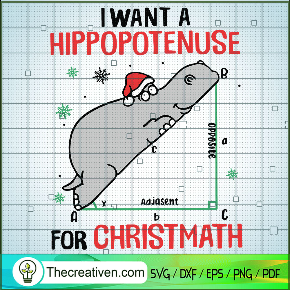 I Want a Hippopotamus For Christmas SVG Cut File for C Design 66487 1 I Want a Hippopotamus For Christmas SVG Cut File for C Design 66487