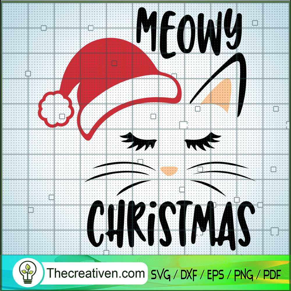 Meowy Christmas SVG, Cat Christmas SVG, Merry Christmas SVG 1 Meowy Christmas SVG, Cat Christmas SVG, Merry Christmas SVG