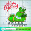 Merry Christmas Sleight SVG, Blue Sleight SVG, Santa Merry Xmas SVG