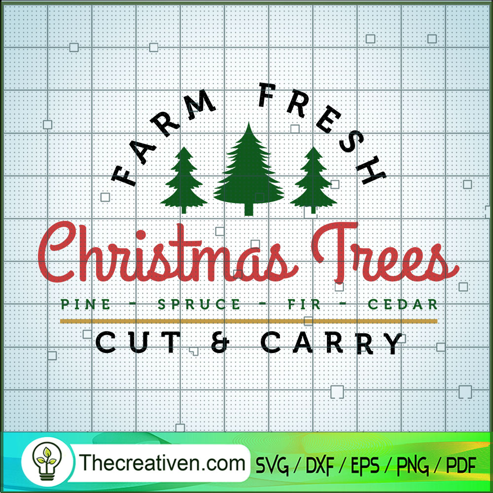 Farm Fresh Christmas Trees P SVG Cut File for Cricut 1 Farm Fresh Christmas Trees P SVG Cut File for Cricut