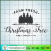 Farm Fresh Christmas Tree Pi SVG Cut File for Cricut