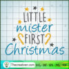 Little Mister First Christmas SVG Cut File for Cricut & Silhouette