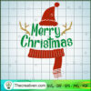 Merry Christmas SVG, Christmas Slogan SVG, Winter Outfit SVG