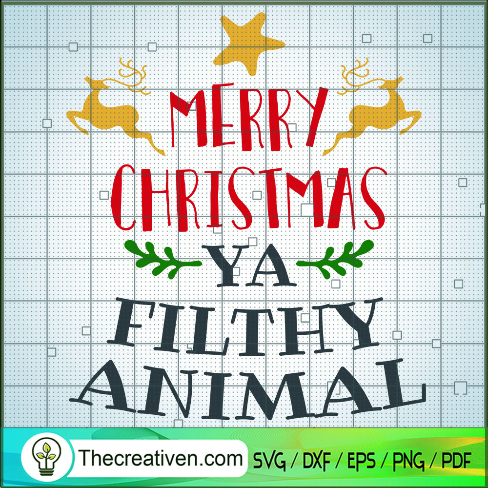 Merry Christmas Ya Filthy Animal SVG, Love Christmas SVG, Holiday SVG 1 Merry Christmas Ya Filthy Animal SVG, Love Christmas SVG, Holiday SVG