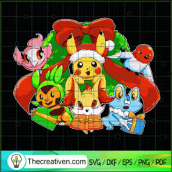 Pokemon Let's Go Christmas SVG, Pokemon SVG, Funny Christmas SVG