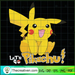Let's Go Pikachu SVG, Pikachu SVG, Pokemon SVG