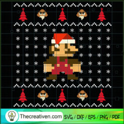 Super Mario Christmas SVG Cut File for Cricut & Silhouette
