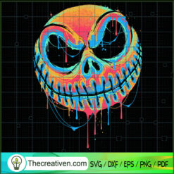 A Colorful Nightmare SVG Cut File for Cricut & Silhouette