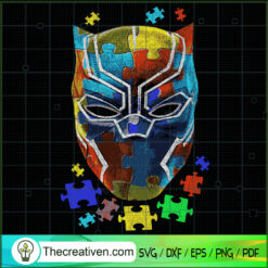 Autism Awareness Black Panther SVG Cut File for Cricut & Silhouette