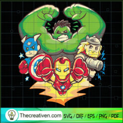 Avengers Mini Hereos SVG Cut File for Cricut & Silhouette