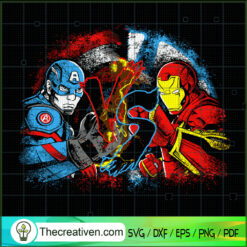 Civil Fighter Captain Americ SVG Cut File for Cricut