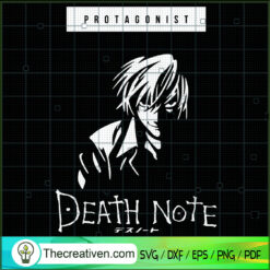 Death Note SVG, Japanese Manga SVG, Light Yagami SVG