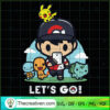 Lets Go Pikachu Pokemon Mobile SVG Cut File for Cricut & Silhouette