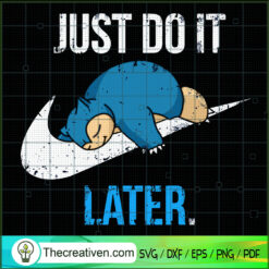 Snorlax Nike SVG, Pokemon Nike SVG, Nike Just Do It SVG