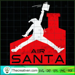 Air Santa Christmas SVG, Air Jodean Jumpman SVG, Christmas SVG