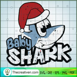 Baby Shark Christmas SVG Cut File for Cricut & Silhouette