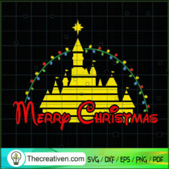 Merry Christmas Disney World SVG Cut File for Cricut & Silhouette