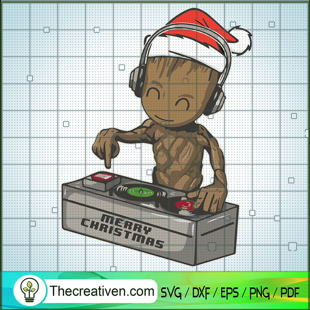 Merry Christm Baby Groot SVG Cut File for Cricut & Silhouette 1 Merry Christm Baby Groot SVG Cut File for Cricut & Silhouette